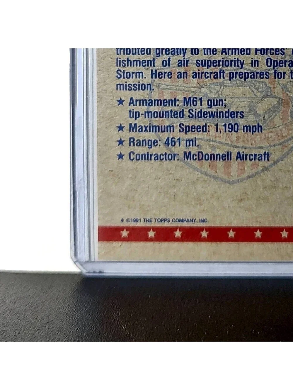 Ready for Takeoff 1991 Topps Desert Storm #26 Card